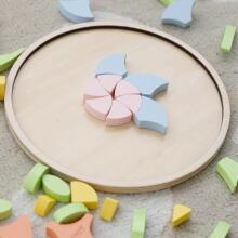 XEXEA ƑE KPEKPEÐEŊU Pastel Mandala Montessori Puzzle Mosaic Seƒoƒowo