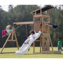 AXI Ati Gã Fefewɔƒe Swings Slide Tower + Sandbox - Yevu