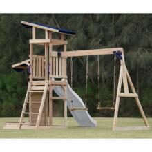 AXI Ati Gã Fefewɔƒe Swings Slide Tower + Sandbox - Yevu