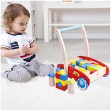 TOOKY TOY Ati Azɔlizɔla Pusher na Ðeviwo + Blocks 23 pcs.