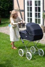 Arrue Prestigio Jr. Art.250607 Rosa  Large classic doll stroller with bag
