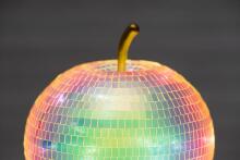Finnlumor Glass apple with LED lights mirror mosaic