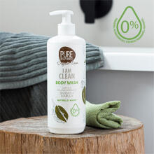 Pure Beginnings Body Wash I am clean Art.251270 nahka taastav ahvileivapuuvilja, rooibose, marula ja prebiootikumidega dušigeel I AM CLEAN, 500 ml