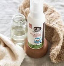 Pure Beginnings Baby Massage Oil Art.251284 niisutav massaaži- ja vanniõli jojooba, mandli-, avokaadoõli ja Kalahari meloni ekstraktiga kuivale ja väga kuivale nahale, 100 ml