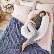 La Bebe™ Maternity Pillow Sì - Duo Art.246542 Linen fabric. Multifunctional maternity pillow with memory foam filling