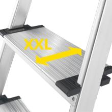 Household ladder L85 ComfortLine / aluminum / 7 steps