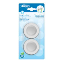 DR.BROWN'S caps for storage / travel, for wide-neck bottles, 2 pcs.