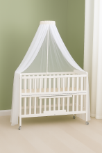 La Bebe™ Canopy Universal Art.252199 White Universal Canopy / Mosquito Net for Baby Cot or Cradle 150х300 см