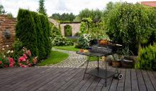 Aed grill koos rotisserie ja reguleeritava restiga + kaks suurt riiulit, MultiGarden