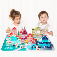 Puitkoolitusplokkide linnamatt 121 tk ECOTOYS