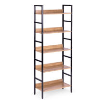 Kõrge loft mööbel 5 riiuliga, metall MDF ModernHome