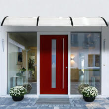 Door Canopy 120x80 cm Polycarbonate Roof Cover ModernHome