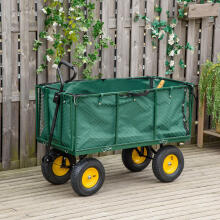 Aedade transportkäru, 400 kg, traktorile, avanevad külgpaneelid, suured täispuhutavad rattad, MultiGarden