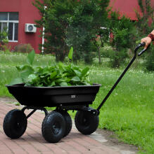 Aia transportkäru, kühvel, prügikast, 75L, 200 kg, suured täispuhutavad rattad, MultiGarden