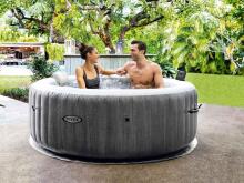 Käigukohandatav jacuzzi kuumavee bassein hüdro massaažiga 4-le inimesele 196x71 cm WIFI premium tarvikud INTEX 28440