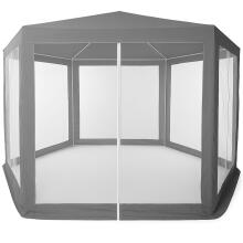 Aedade kaubanduspaviljon telk 2x2x2 m sääsevõrguga Hall MultiGarden