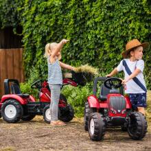 FALK Pedali Traktor Valtra Burgundia Kaarte ja Ämbri 3-aastastele