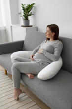 La Bebe™ Rich Satin Nursing Maternity Pillow Art.15680  30x104 cm