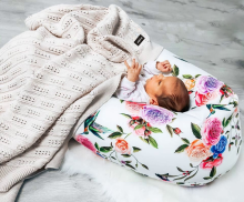 La Bebe™ Rich Linen Nursing Maternity Pillow Art.12649  30x104 cm