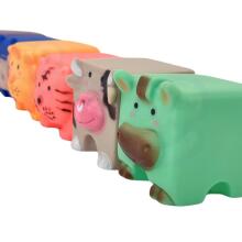 WOOPIE BABY Sensoorblokkide Loomapuzzle Squeeze + Heliga 6 tk