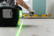 Laseritase 360° 4D ristjoon roheline laser 16 joont