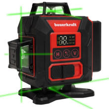 Laseritase 360° 4D ristjoon roheline laser 16 joont