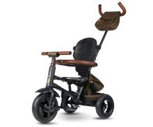 Bebe Basic Rito Deluxe Art.254139 Brown Laste kolmerattaline lenkstangiga, katuse ja täispuhutavate ratastega