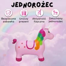 WOOPIE Hüppev Ükssarvik Roosa + Pump