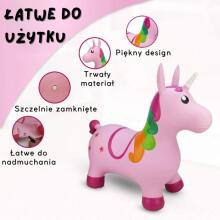 WOOPIE Hüppev Ükssarvik Roosa + Pump