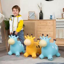 WOOPIE Hüppev Kummigiraff Kollane + Pump