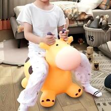 WOOPIE Hüppev Kummigiraff Kollane + Pump