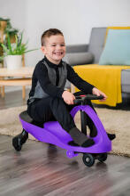 Wiggle auto sõidumänguasi LED ratastega lilla ECOTOYS