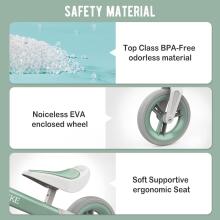 Mncylion Balance Bike Bobike Art.255175 Green Children's bicycle - runner with metal frame