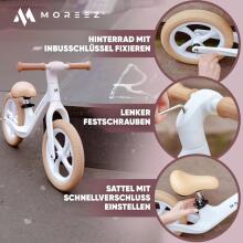 Moreez Balance Bike Art.255178 Green Children's bicycle - runner with metal frame