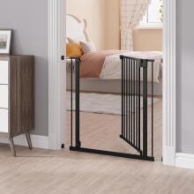 Woltu Door Safety Gate Art.255191 Black Security Gate