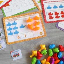 WOOPIE Hariduskomplekt Õppimine Arvutama Montessori Värvi Sorter 2tk