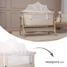Lorelli Millie Art.10080732506 Grey Cot for comfortable co-sleeping 2 in 1