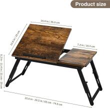 Vasmia Laptop Table Art.255639 Kandik sülearvutile 34.9 x 69 x 32  cm voodialune laud kokkupandav maalikunstiline