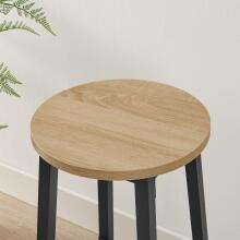 Ringi baaritool 2 tk 65 cm köögitool kõrge tool jalatoega