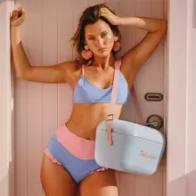 Polarbox Cool Box Retro Cooler Art.255941 Turquoise Camping Refrigerator 12L