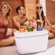 Polarbox Cool Box Retro Cooler Art.255942 Turquoise Camping refrigerator 20L
