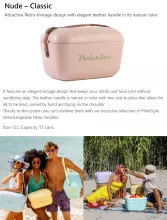 Polarbox Cool Box Retro Cooler Art.255944 Coral Camping refrigerator 20L