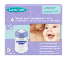 Lansinoh Breastmilk Storage Bottles Art.20417 Piima Säilitamise Pudelit 4 tk