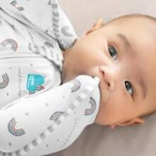 Love To Dream Swaddle Up Bambusa S Art.LTD-L1001324WHTS Rainbow Puuvillast mähkimiskott mugavaks uneks, mähkimine S-korda.