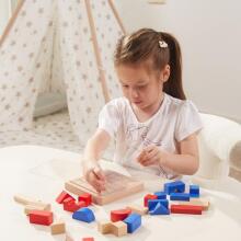 VIGA Puidust Ehitusmäng 3D Montessori