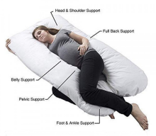 La Bebe™ Cushy Maternity Pillow Art.91919  Light Grey