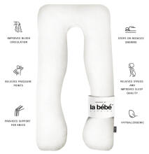 La Bebe™ Cushy Maternity Pillow Art.91910 White