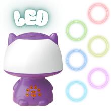 WOOPIE Multifunktsionaalne RGB Lamp Bluetooth Kõlar Karaoke Hääle Modulaator SD Kaart AUX Lilla