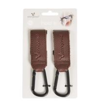 Mini Baby Stroller Hookey Art.257778 Dark Brown Konksud jalutuskäru käepidemetele