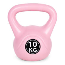 Kettlebell 10 kg for exercise, dumbbell, weight ball, fitness load, pink, ModernHome